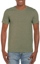 Gildan Softstyle rövid ujjú környakas póló, Gildan GI64000, Heather Military Green-2XL (gi64000hmi-2xl)