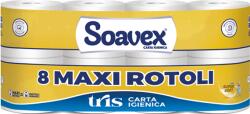 Paperdi Toalettpapír 3 rétegű kistekercses 100% cellulóz 155 lap/tekercs 8 tekercs/csomag Soavex Maxi Rotoli_Paperdi (58866)