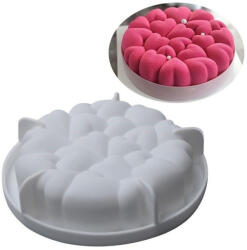  Kör alakú szívmintás tortaforma, szilikon, 21×21 cm