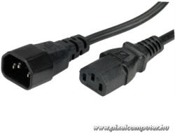 VEZ Value Tápkábel - 19.99. 1515 (Monitor / Szünetmentes tápkábel, C13-C14, fekete, 1, 8m) (19.99.1515)