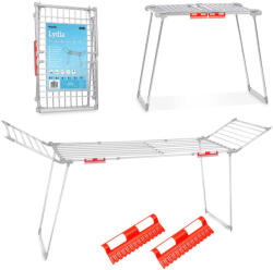 Massido Lydia összecsukható álló ruhaszárító, 27 m, rozsdamentes acél (688410) Ruhaszárító