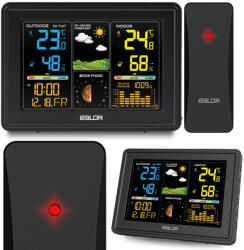 Berdsen Vezeték nélküli meteorológiai állomás , fekete kijelzővel BD-907 (390700) (390700)