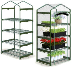 Plonos Mini melegház - üvegház , 4 polcos 70 x 50 x 160 cm Plonos (4923)