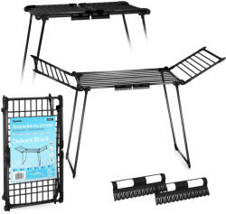 Massido Összecsukható álló ruhaszárító, fekete, 19 m Debora (688301) Ruhaszárító