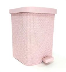 Elif Plastic pedalos-szemetes-8l-kotott-mintas Szín: Rózsaszín