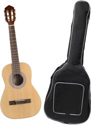 DEPOX Chitara clasica, 95 cm, lemn si husa inclusa, bej (C175 + F66)