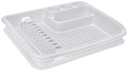 Elif Plastic Edényszárító tálcával 40x48x7 cm Szín: Fehér