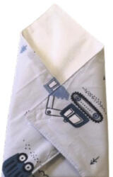  Környezetbarát újraszalvéta 28x28 cm / kékes szürke munkagépes