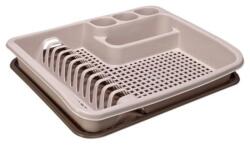 Elif Plastic Edényszárító tálcával 40x48x7 cm Szín: Bézs