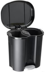 Elif Plastic duo-pedalos-szemetes-2x10l-fekete