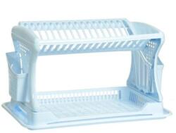 Dünya Plastik Edényszárító emeletes 47×30, 2×27 cm Szín: Fehér