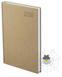 TopTimer Határidőnapló TOPTIMER Traditional T015 A/5 heti fehér lapos bézs 2026