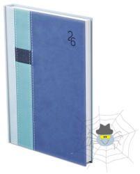 TopTimer Határidőnapló TOPTIMER Vario V012 B/6 heti fehér lapos világoskék-türkiz-kék 2026