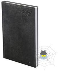 TopTimer Határidőnapló TOPTIMER Traditional T015 A/5 heti fehér lapos fekete 2026