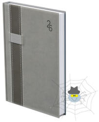 TopTimer Határidőnapló TOPTIMER Vario V021 A/5 napi fehér lapos szürke-sötétszürke 2026