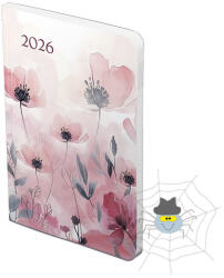 TopTimer Határidőnapló TOPTIMER Joy Flexi F012 B/6 heti fehér lapos Pipacs 2026