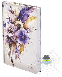 TopTimer Határidőnapló TOPTIMER Joy J021 A/5 napi fehér lapos Tollak UV 2026