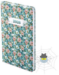 TopTimer Határidőnapló TOPTIMER Joy J018 A/5 heti fehér lapos keskenyített Akvarell 3D 2026