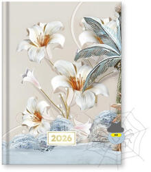 VECTRALINE Spirit Sp-01 B/6 napi fehér lapos határidőnapló - 2026