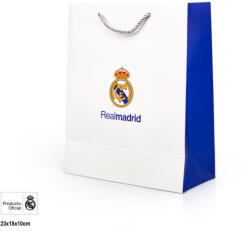  Real Madrid ajándéktasak fehér-kék kicsi 18x10x23cm