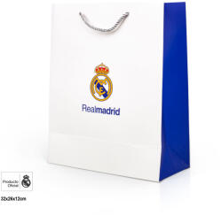  Real Madrid ajándéktasak fehér-kék közepes 26x12x32cm