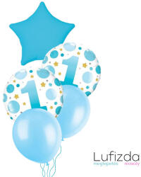  Héliumos luficsokor szülinapra, 1-es számmal - INGYENES GLS szállítással (LUFI121323)