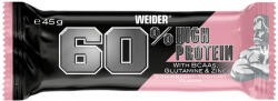 Weider 60% Protein Bar fehérje szelet - 45 g - epres joghurt