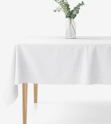 Goldea ünnepi szögletes teflon terítő - fehér nagy ornamentekkel ékesített 120 x 160 cm