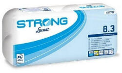 Lucart Strong 8.3 háztartási toalettpapír, 3 rétegű, 250 lapos, 9x8 tekercs/zsák