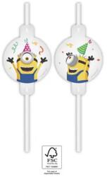  Minyonok The Rise of Gru papír szívószál, 4 db-os szett FSC (PNN94097) - sandori