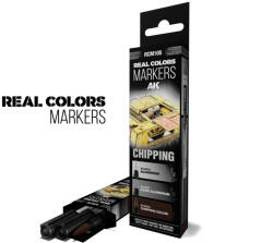 AK Interactive Chipping RC Markers Set (RCM105) - Professzionális Makettfesték Készlet