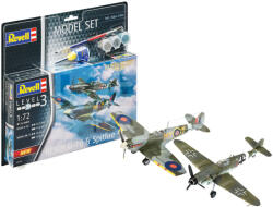 Revell Gift Set Combat Set Messerschmitt Bf109G-10 & Spitfire Mk. V 1: 72 repülőgép makett 63710R