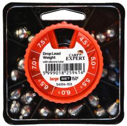 Carp Expert Large Betétes Cseppólom Készlet 4, 5-7, 5g Natur 150g (54104153) - fishingoutlet