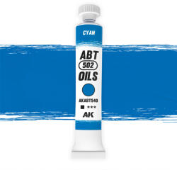 AK Interactive - CYAN - Ciánkék színű olajfesték 20 ml - AKABT540