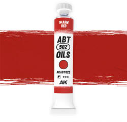 AK Interactive - WARM RED - Melegpiros színű olajfesték 20 ml - AKABT025