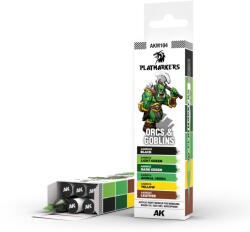 AK Interactive PLAYMARKER SET - ORCS & GOBLINS Professzionális Makettfesték