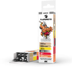 AK Interactive PLAYMARKER SET - HEROES Professzionális Makettfesték