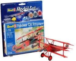 Revell Model Set Fokker Dr. 1 Triplane 1: 72 repülő makett 64116R