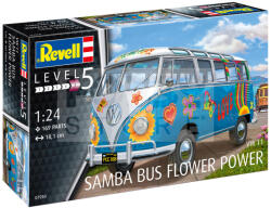 Revell Samba T1 Flower Power 1: 24 autó makett 07050R