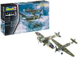 Revell Combat Set Bf109G-10 & Spitfire Mk. V 1: 72 repülő makett 03710R