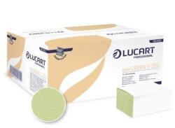  Lucart Easy Green V 250, Z hajtott kéztörlő, 1 r. , zöld, 250lap/cs. , 20cs. /krt