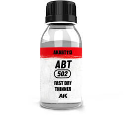 AK Interactive - FAST DRY THINNER - Gyors száradású szagtalan hígító 100ml AKABT113