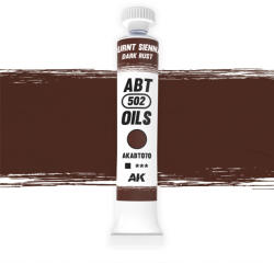 AK Interactive - BURNT SIENNA/DARK RUST - Sötét rozsda színű olajfesték 20 ml - AKABT070