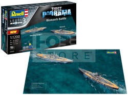 Revell First Diorama Set - Bismarck Battle 1: 1200 hajó makett 05668R