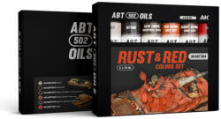 AK Interactive - RUST AND RED COLORS SET - olajfesték szett 6X20 ml - AKABT304