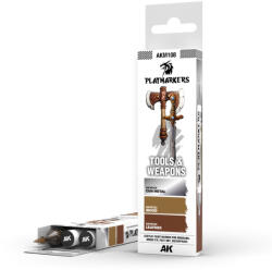 AK Interactive PLAYMARKER SET - TOOLS & WEAPONS Professzionális Makettfesték