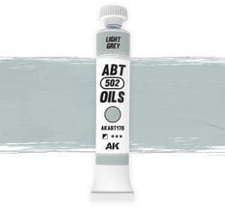 AK Interactive - LIGHT GREY - Világosszürke színű olajfesték 20 ml - AKABT170