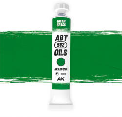 AK Interactive - GREEN GRASS - Fűzöld színű olajfesték 20 ml - AKABT094