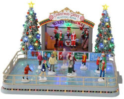 Lemax Christmas grove műjégpálya Caddington Village