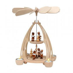  Sigro Karácsonyi piramis forgó fából Bányászok - dekorfalvak - 49 500 Ft